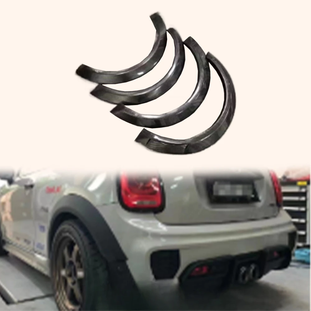 For Mini Cooper F56 Carbon Fiber Fender Flare Wheel Arch Eyebrow Cover Kitscustom