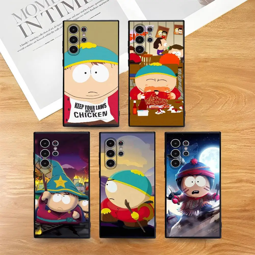 

Funny S-South-Park Phone Case for Samsung S series s21 s22 s23 s24 s25 FE Plus Ultra TPU Soft to Skin-friendly case