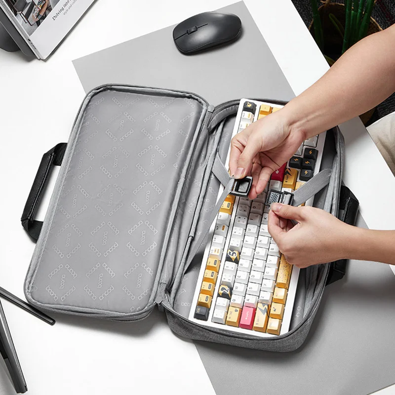 

Mechanical Keyboard Storage Bag Portable Keyboard Storage Organizer Suitable for 82-108 Key Keyboard Protective Cover Dust Bag