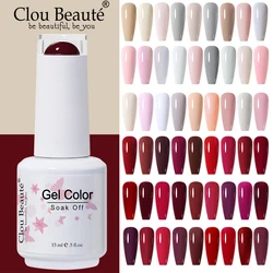 Clou Beaute 15ml esmalte de uñas de Gel oscuro claro Vernis Gel UV semipermanente arte de uñas Lakiery Hybrydowe manicura Gel pegamento Ongle