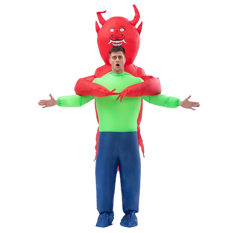 Halloween Prank Props Inflated Garment Stage Performances Haunted House Horror Props Half Body Ghost Hugging Inflatable Suits