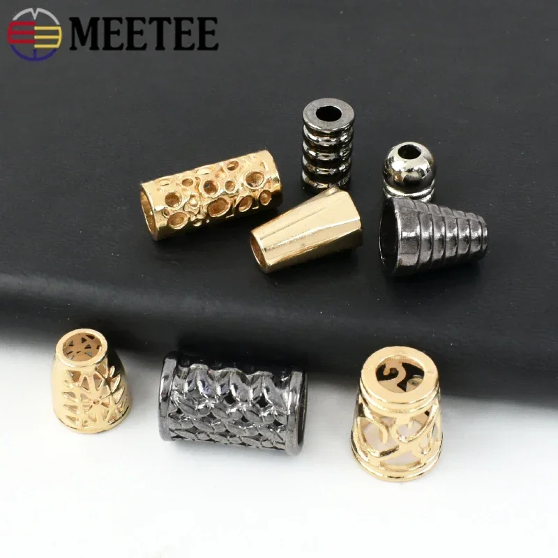 100Pcs Metal Bells Buckle Tighten Adjust Fixed Cords Lock Stopper DIY Pants Non-slip Jacket Cord End Buckles Decoration Button