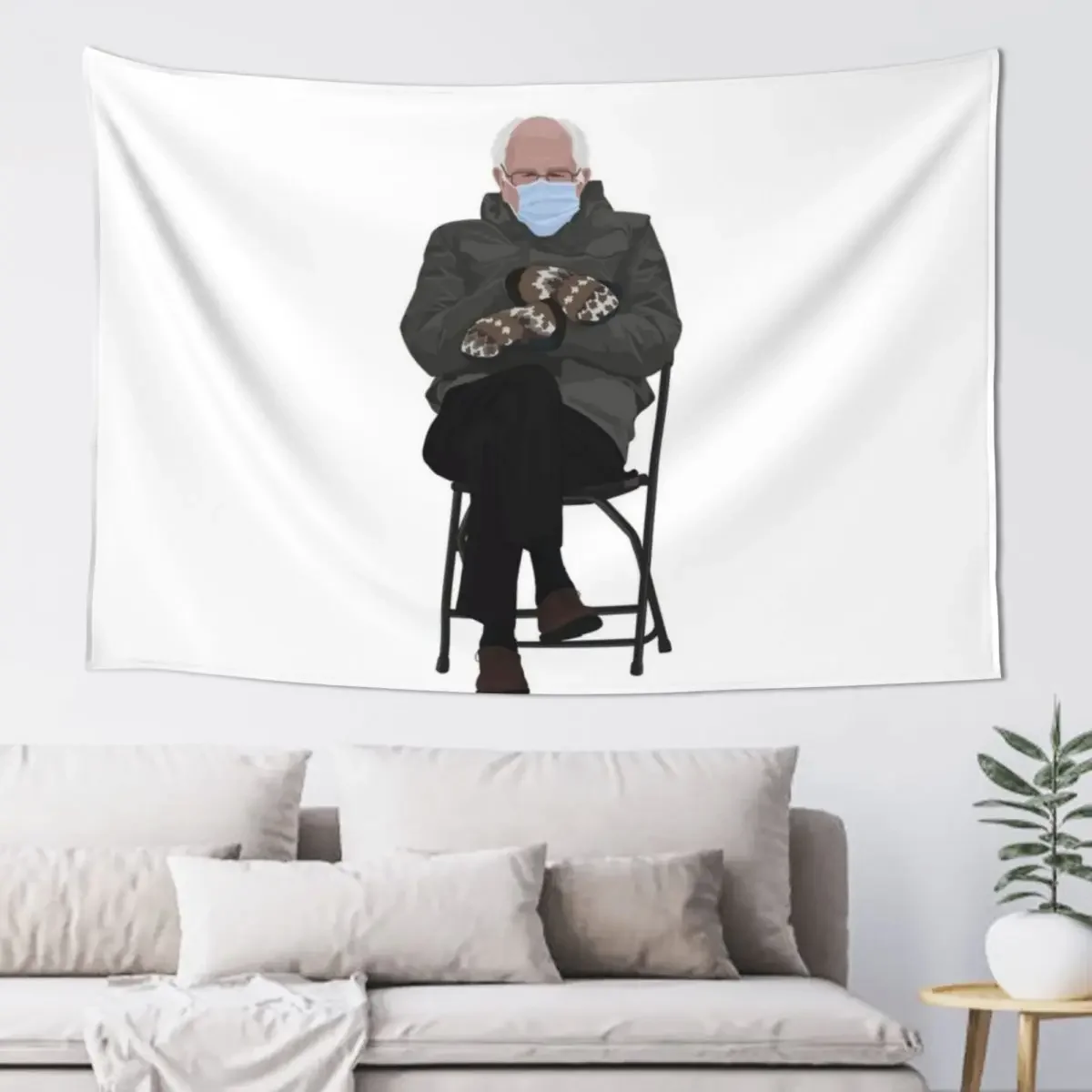 

Bernie Sanders Mittens Tapestry Wall Hanging Decorative Wall Murals Art Mural Aesthetic Room Decors Tapestry