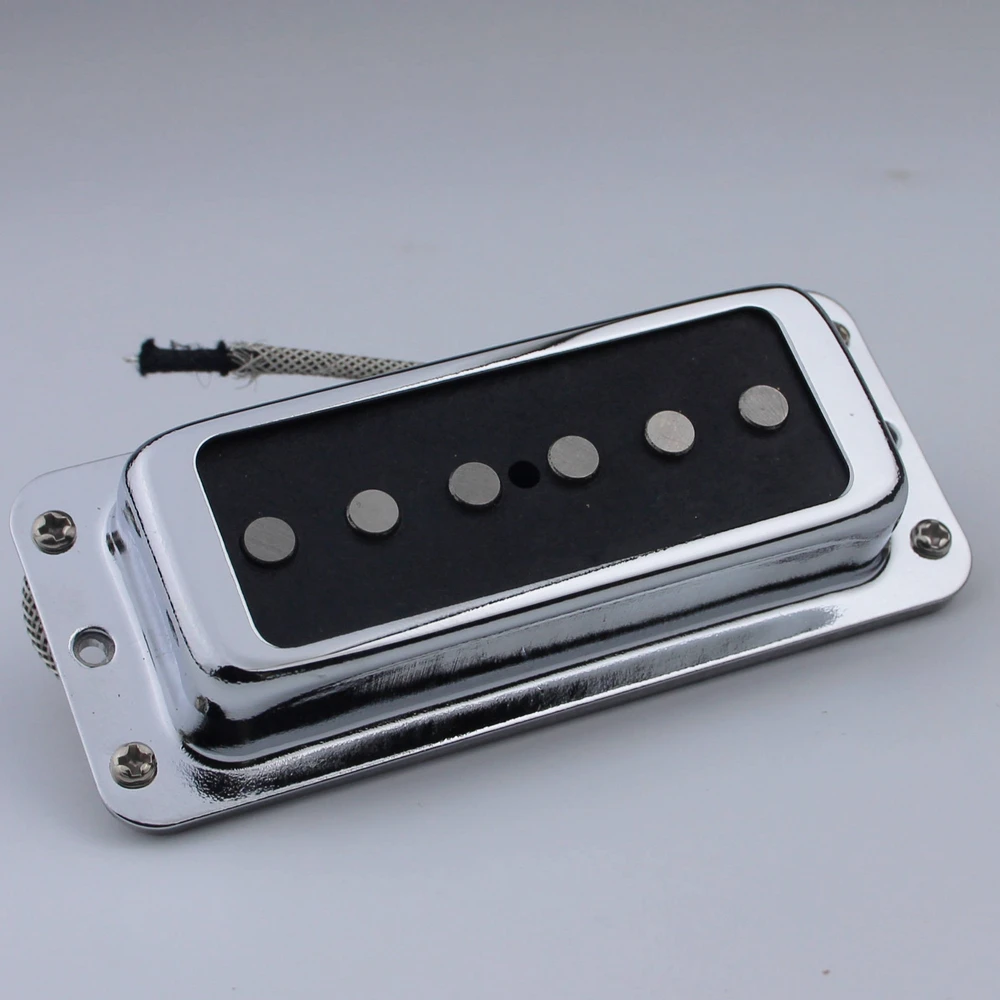 Alnico V Neck Pickup & Ring Assembly For Rickenbacker Guitar Chrome