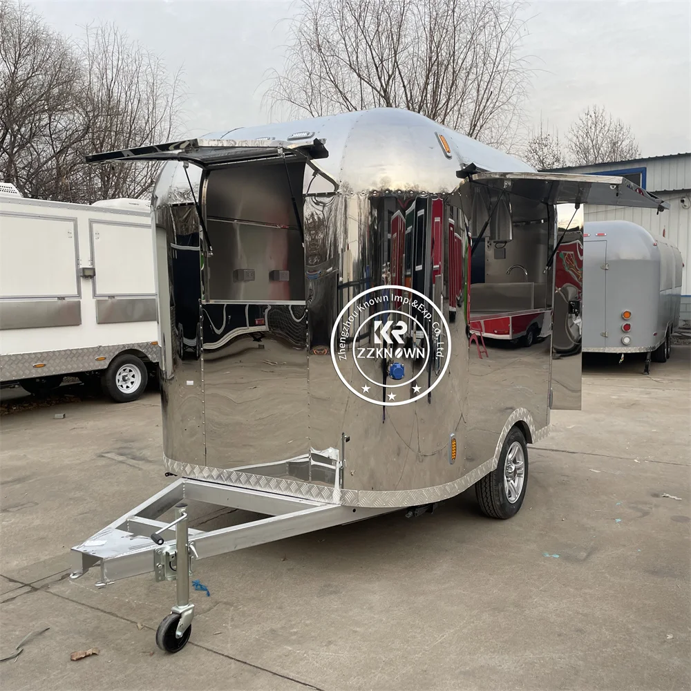 شاحنة طعام خارجية، مقطورة قهوة آيس كريم متنقلة، مقلاة شارع مخصصة، مقطورة هوت دوج، شاحنة طعام مع مطبخ كامل #5