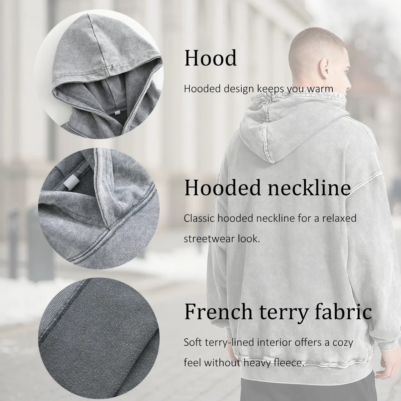 هوديي برسومات مغسولة كلاسيكية للرجال من Happy Thanksgiving، بلوفر ريترو متعثر، سويت شيرت كاجوال ملابس الشارع #5