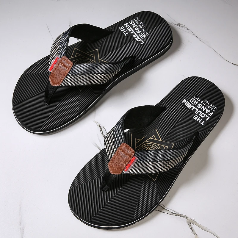 Men's Cotton Slippers Comfortable Breathable Home Footwear Soft Slip On Summer Sandals view 5