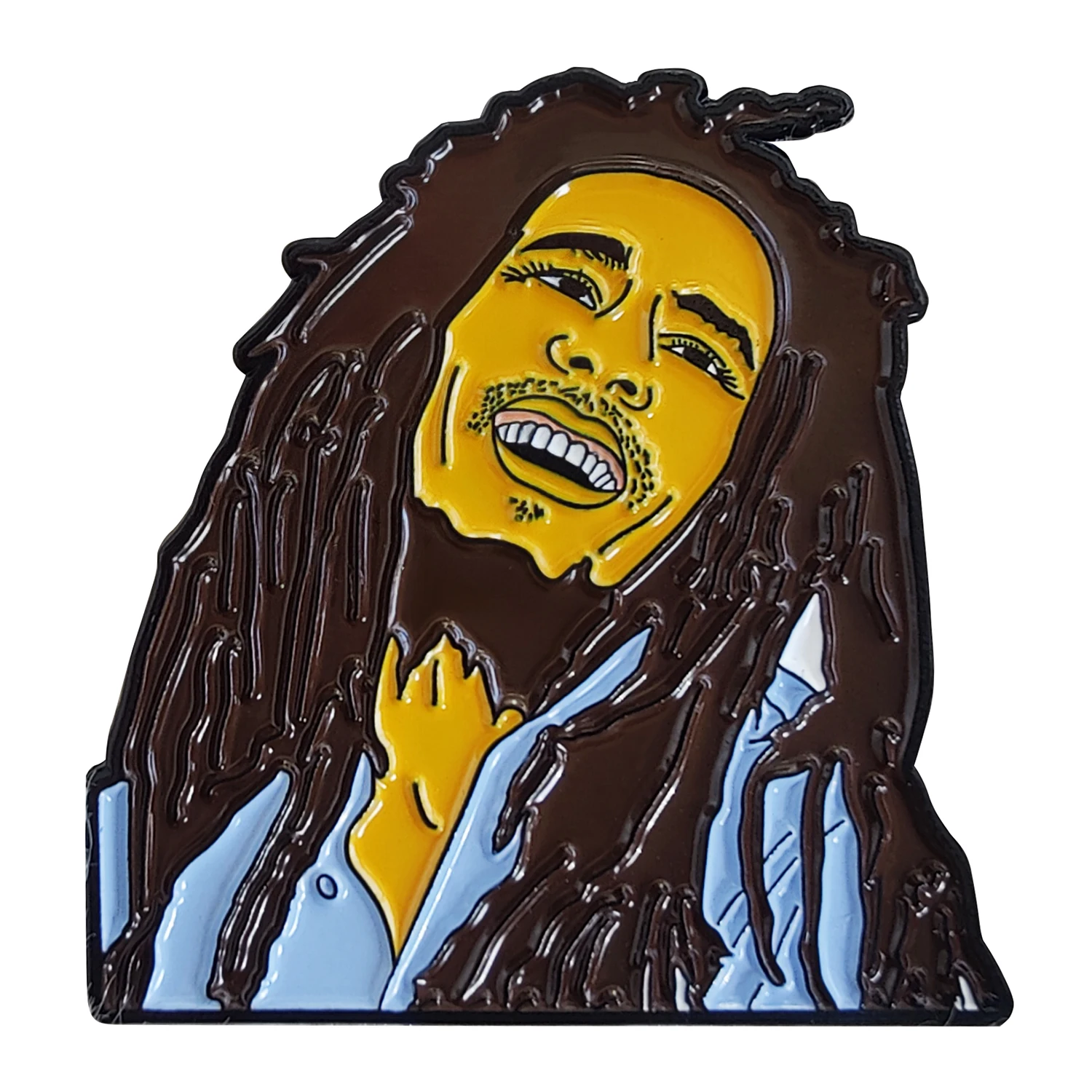 Bob Marley One Love Enamel Pin Lapel Brooch Metal Badge Jewelry Accessary