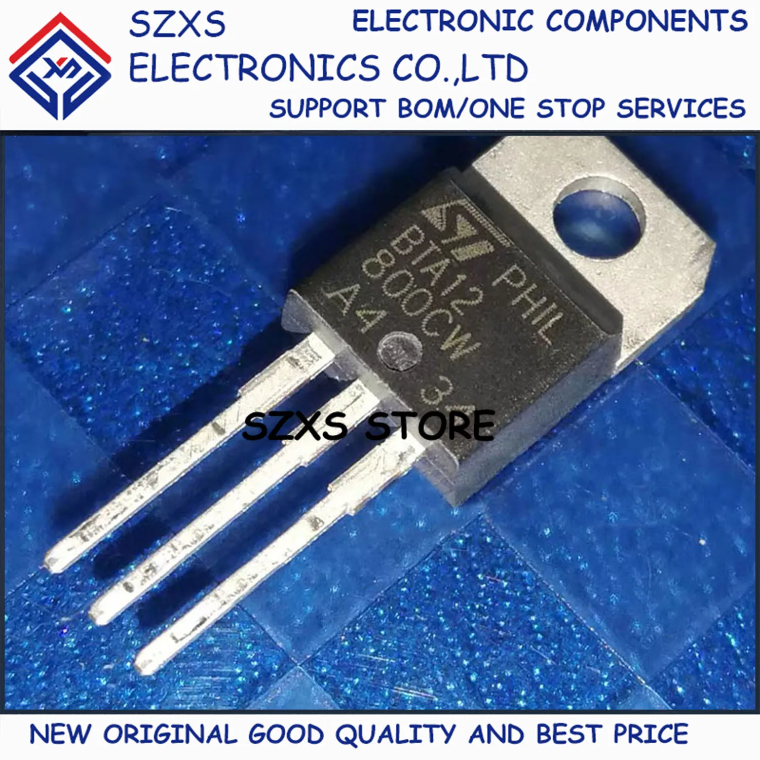 New Original 10Pcs BTA12-800CW TO-220 5V 1A Triac Transistor In Stock Electronic Components Good Quality