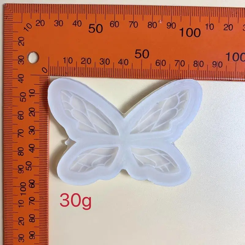 C1FE Shiny Silicone Decoration Molds for Butterfly Elf Wings Keychain Mold DIY Pendan