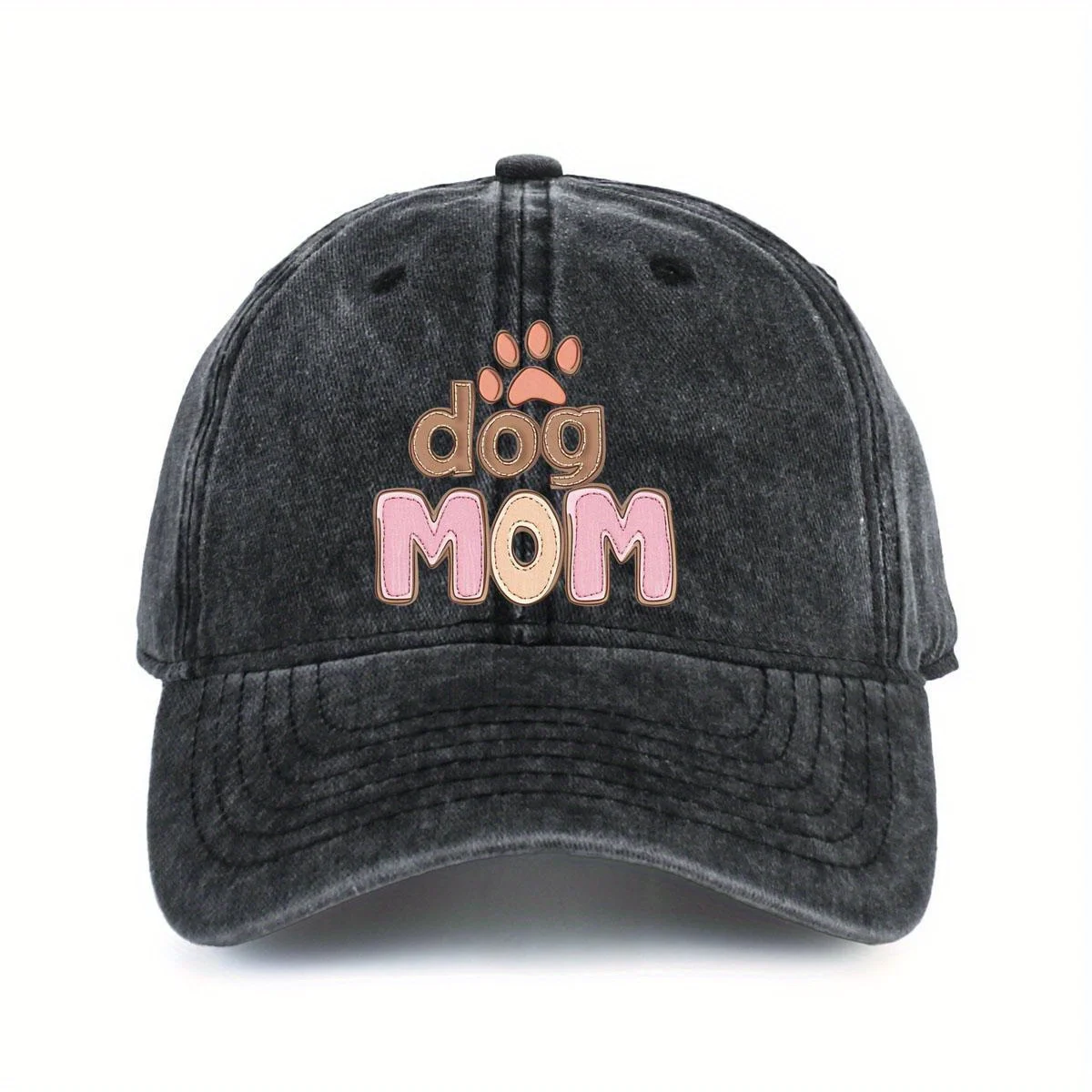 

Mother's Day baseball cap with paw print, adjustable, lightweight and breathable sun hat suitable for outdoor activities