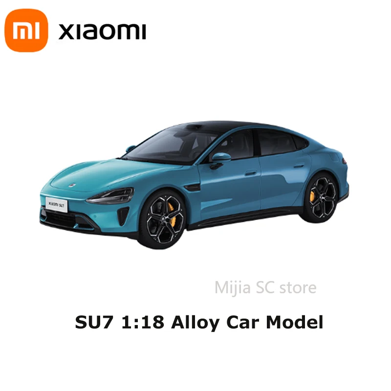 Original Xiaomi SU7 1:18 Alloy Car Model High-end full door alloy car model Four doors N two covers fully open Soft rubber seat