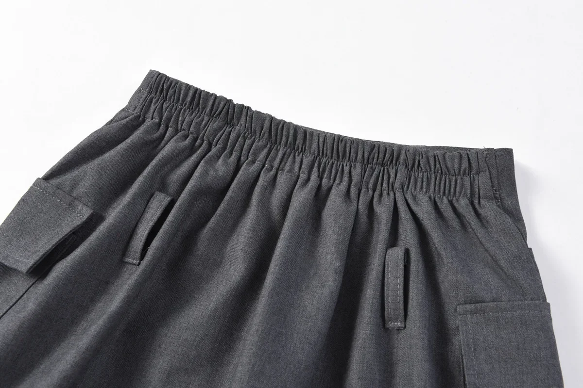 Skirt for Girls Fashion High Waist Casuanl Mini A-line Short Skirt Gray All-match Teen School Uniform Kids Group Skirt 10 12 Y