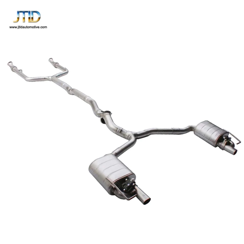 JTLD Factory Direct Sales Catback Front Pipe Exhaust System For Benz C43 E43 AMG 304 Stainless Steel Valvetronic C Class Model