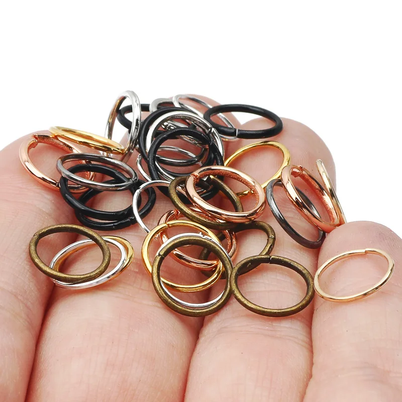 3-16mm Metal Split Ring Open Jump Ring Connectors For DIY Jewelry Making Handmade Necklace Bracelet End Connectors Accessories