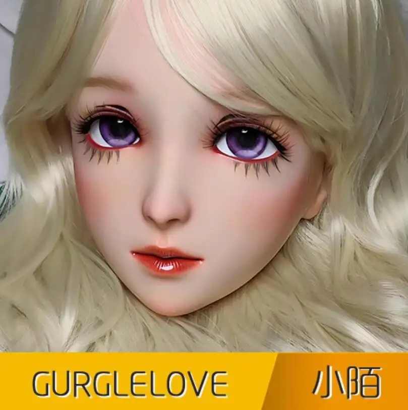 

(MO)Female Girl Resin Half Head Kigurumi BJD Eyes Crossdress Cosplay Japanese Lolita Doll Mask