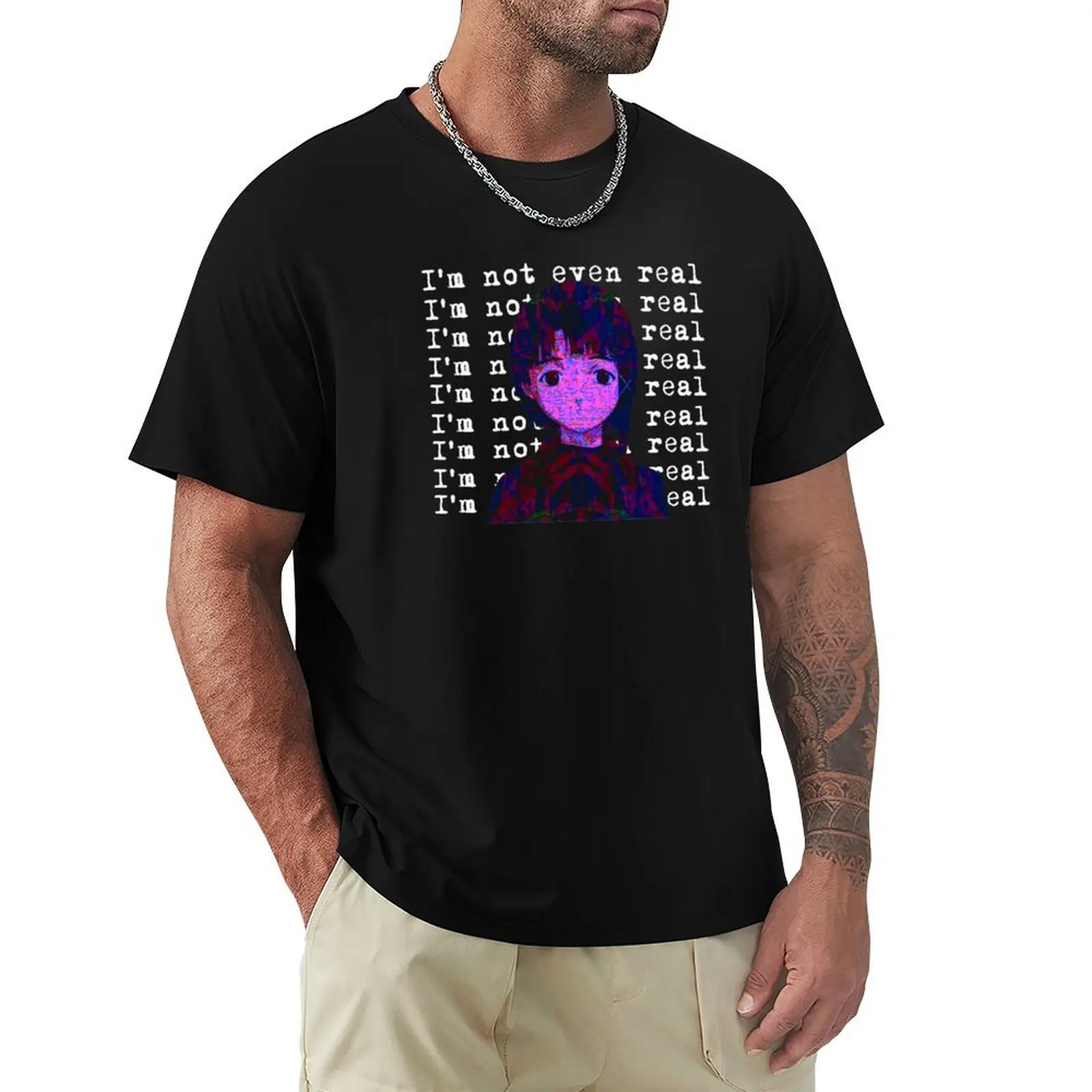 serial experiments lain - I'm not even real T-Shirt essential t shirt T-Shirt