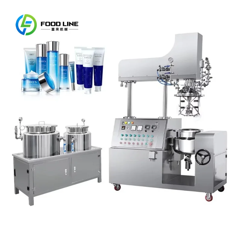 Vacuum Homogenizer Emulsifier Mixer Mixing Tank Multifunctional Machine for Cosmetic Cream Toothpaste Mayonnaise Making