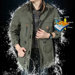 Men's Windbreaker Military Skin Soft Shell Clothes Tactical Waterproof Jacket Flight Pilot Hood Coat Climbing Army Field Jacket