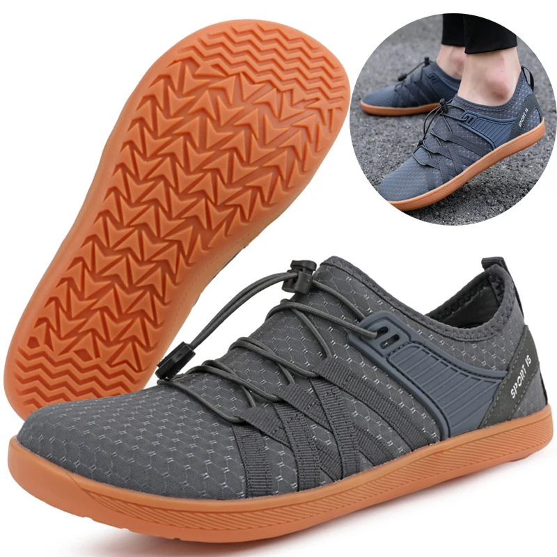 New Men's and Women's Fitness Shoes Wide Palm Barefoot Leisure Sports Walking Shoes Outdoor Bicycle Shoes Wading Plastic Creek S