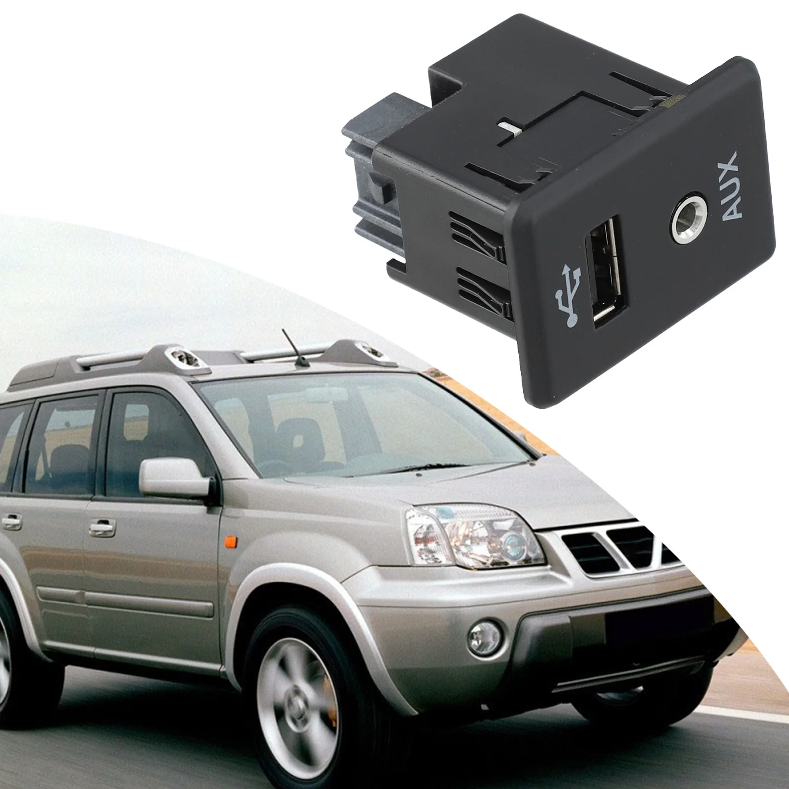 Car Audio Installation Car AUX Interface Car Audio Adapter For Nissan Reliable Audio Performance Made Of ABS Materials