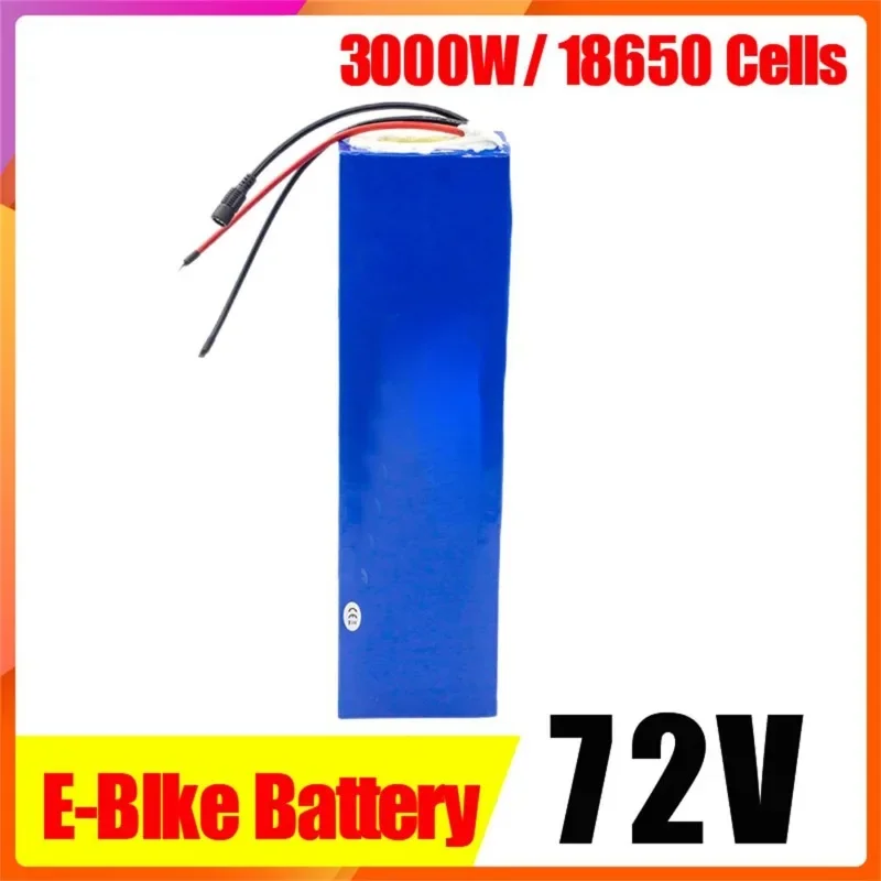 72V 20Ah 30Ah 40Ah 50Ah 60Ah Battery Pack 3000W High Power 84V Electric Bike Motor Electric Scooter Ebike Battery with BMS