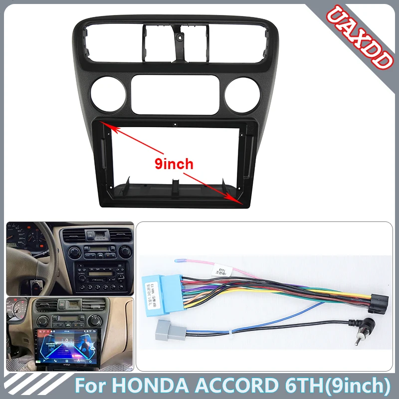

2 Din car Android cd player accessories radio trim plastic dashboard screens audio frame cable Harness For Honda 2003 Accord