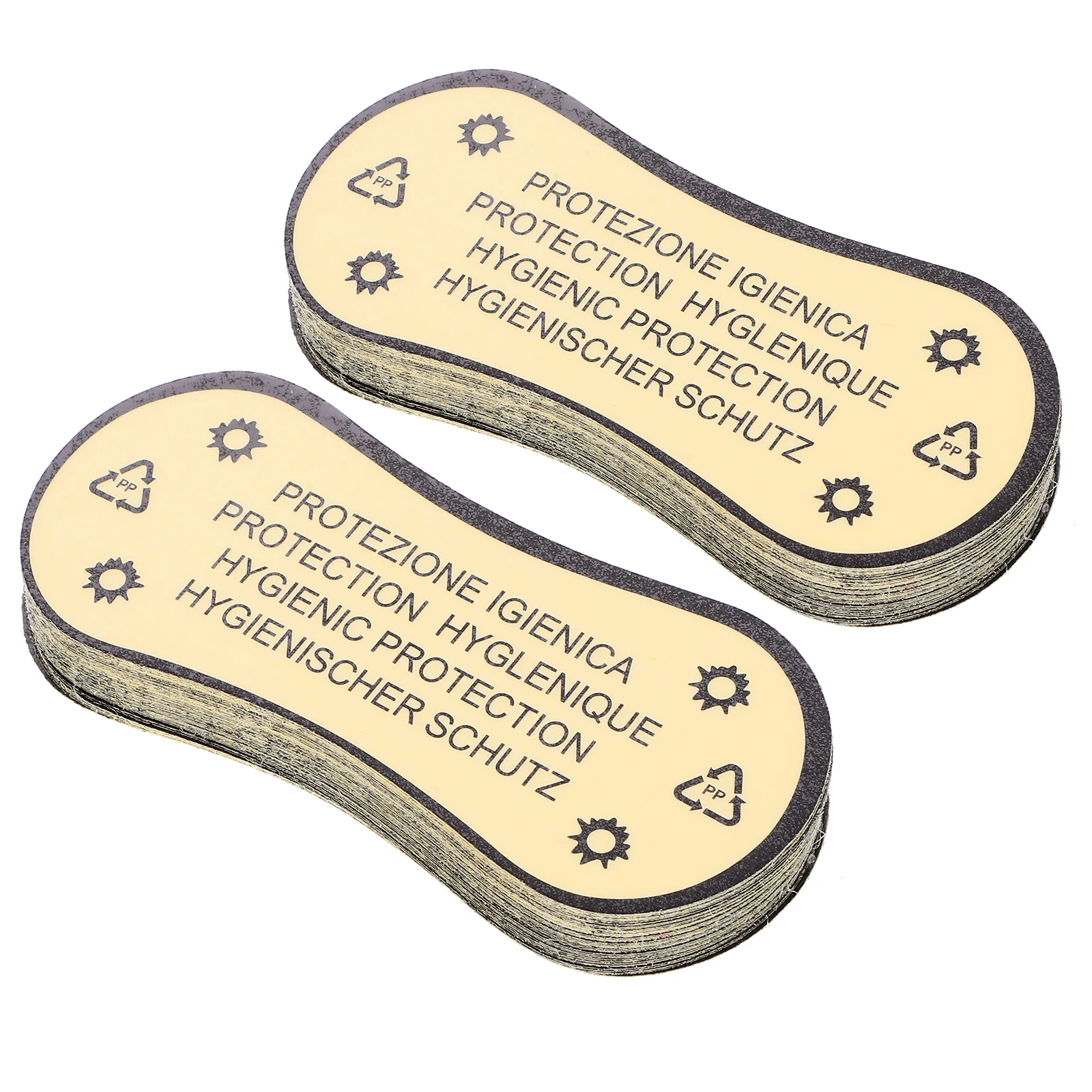 100 Pcs Warning Label Adhesive Private Part Sticker Button for Clothes Pvc Self-adhesive Labels