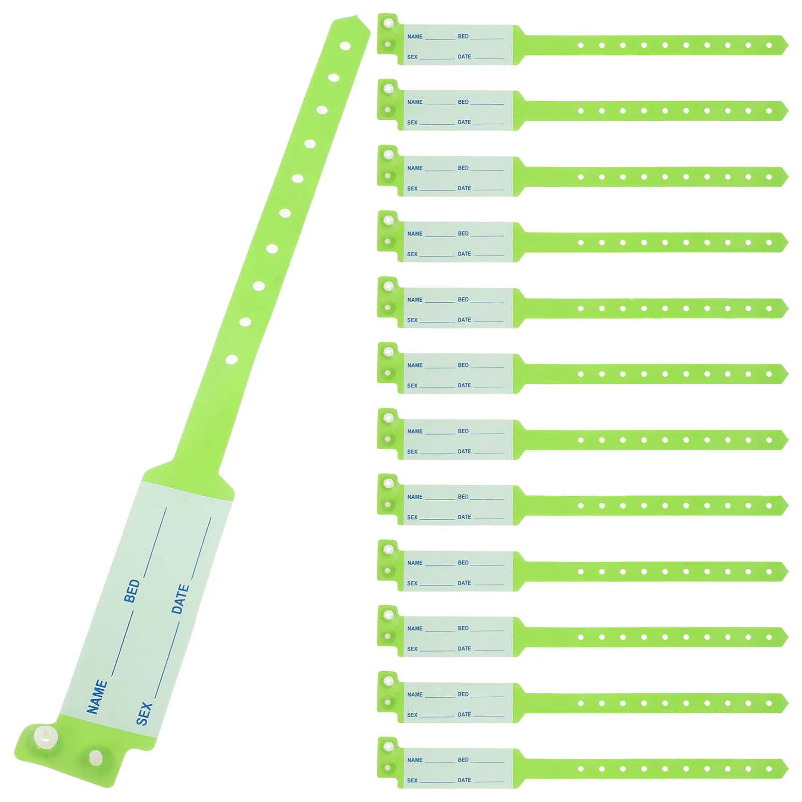 

100Pcs Waterproof Medical Wristbands for Hospital Use Adult Patient Identification Bands Stain Resistant Secure Fit Efficient