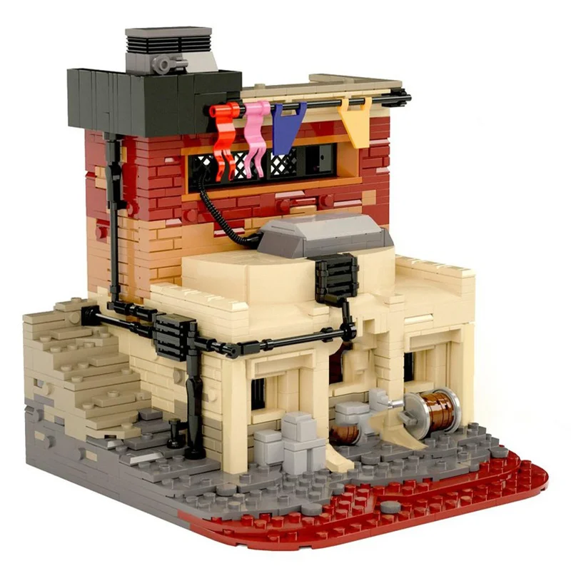 

847 шт. Звездная битва MOC Andor Streets of Ferrix Workshop Строительные блоки DIY Модульная уличная сцена Дисплей Набор игрушек