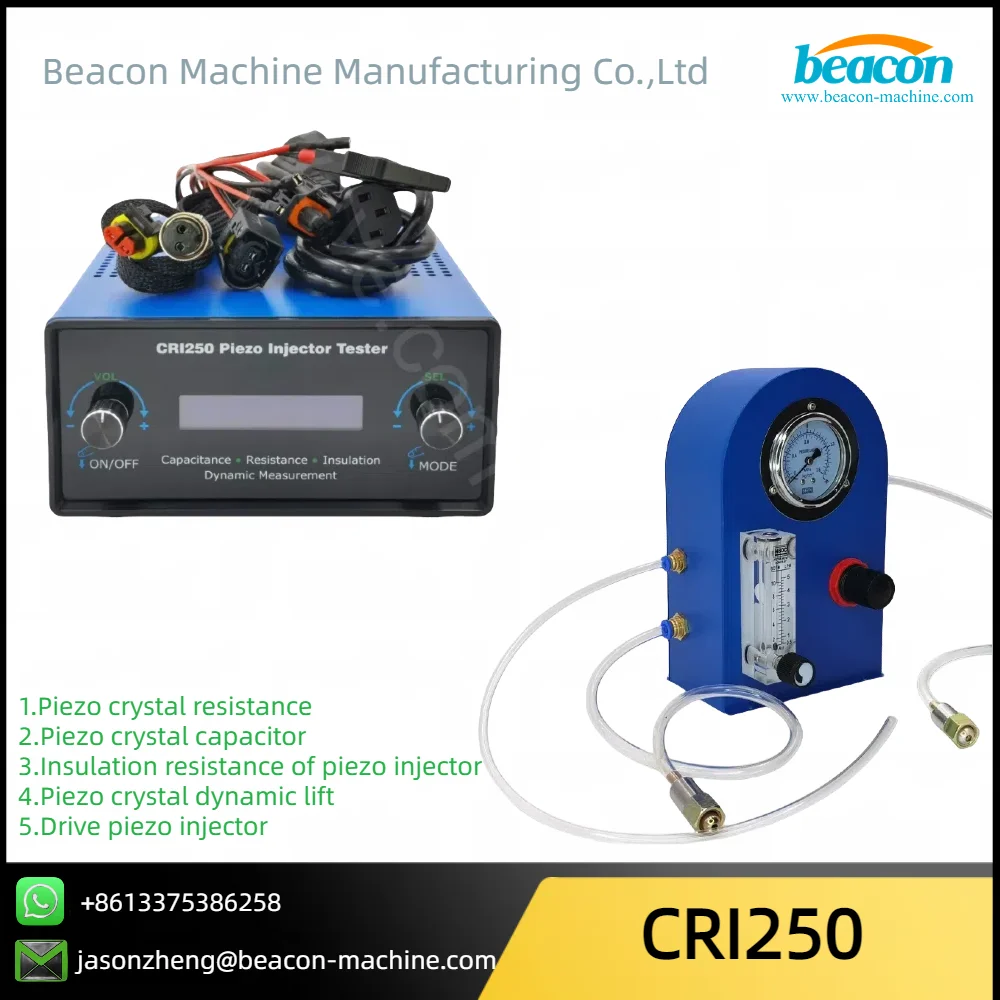 Recommend Common Rail Piezo Injector Tester CRI250 For Siemens VDO Injector With AHE Dynamic Lift Stroke Measuring Tools