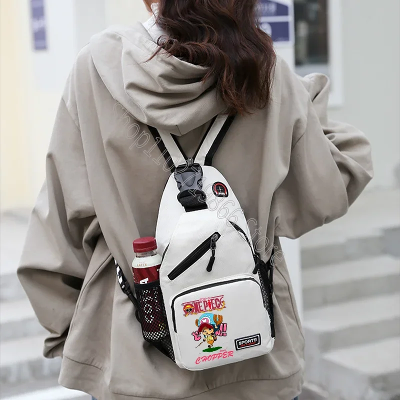 Image of One Piece Herren Tragbare Umhängetasche Damen Brusttasche Cartoon Anime Grafikdruck Rucksack Große Kapazität Multifunktionstaschen Partygeschenk