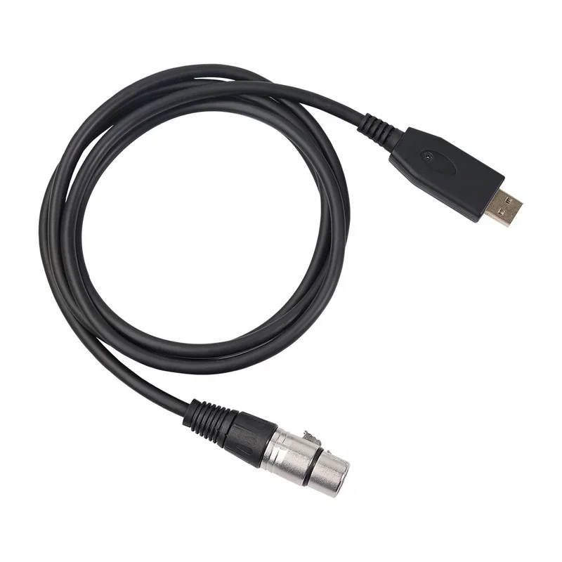 Convertisseur de lien USB mâle vers XLR femelle, câble de Microphone de 2M 3M, adaptateur de cordons Audio de Studio