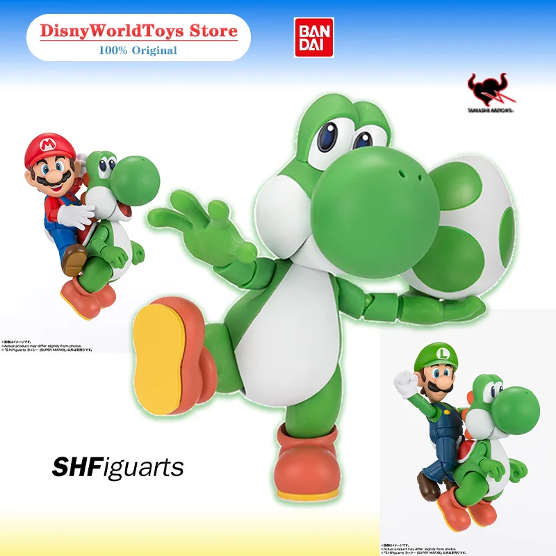 

100% Original Bandai S.H.Figuarts Shf Super Mario Brothers YOSHI Genuine In Stock Figure Model Toys