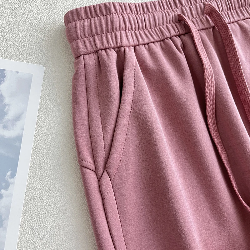 Falda larga cómoda de cintura alta para mujer, falda larga dividida con capa de aire Modal, holgada, elástica, de cuatro lados, informal, para otoño
