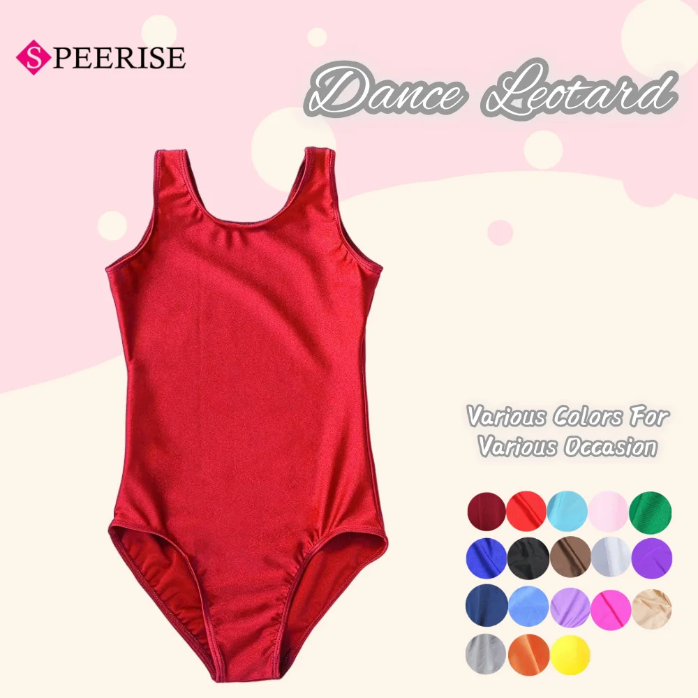 어린이 체조 스포츠웨어 캐미솔 레오타드 스판덱스 스쿱넥 나일론 블랙 발레 댄스복 유아 댄스웨어 바디수트 조끼