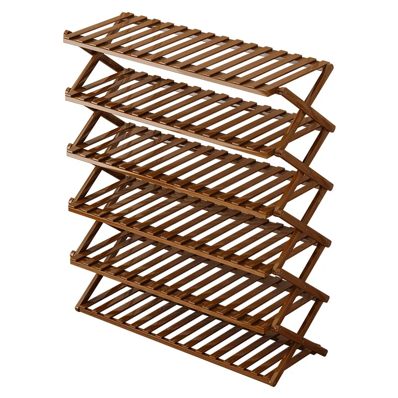 Portable Folding Shoe Rack, Required Space Saving Shoe Shelf for Dormitory Apartment Rental, Multi-Tier Shoe Organizer Storage