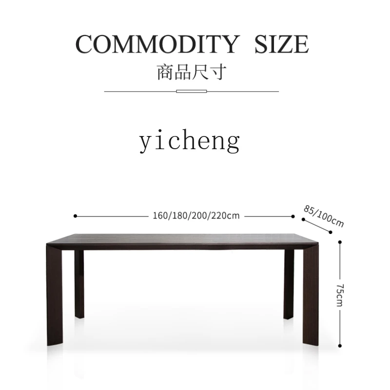 

Большой итальянский минималистичный стол Xl, длинный стол из массива дерева, роскошный современный компьютерный стол с двойным боссом