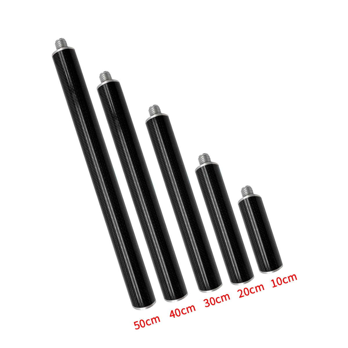 

GPS SURVEYING POLE 10/20/30/40/50CM ANTENNA EXTEND SECTION GNSS PRISM CARBON FIBER POLE Diameter 25mm