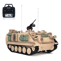 Tongde 1/16 RC Tank Military M2412-C M113A2 APC Turret Rotation 360 Degree Infrared LED Light Sound Remoted Panzer Electric Toy