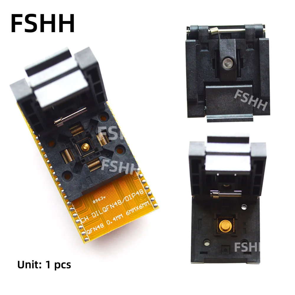 QFN48 to DIP48 Programmer Adapter QFN48 test socket WSON48 DFN48 MLF48 IC SOCKET 6x6mm Pitch 0.4mm