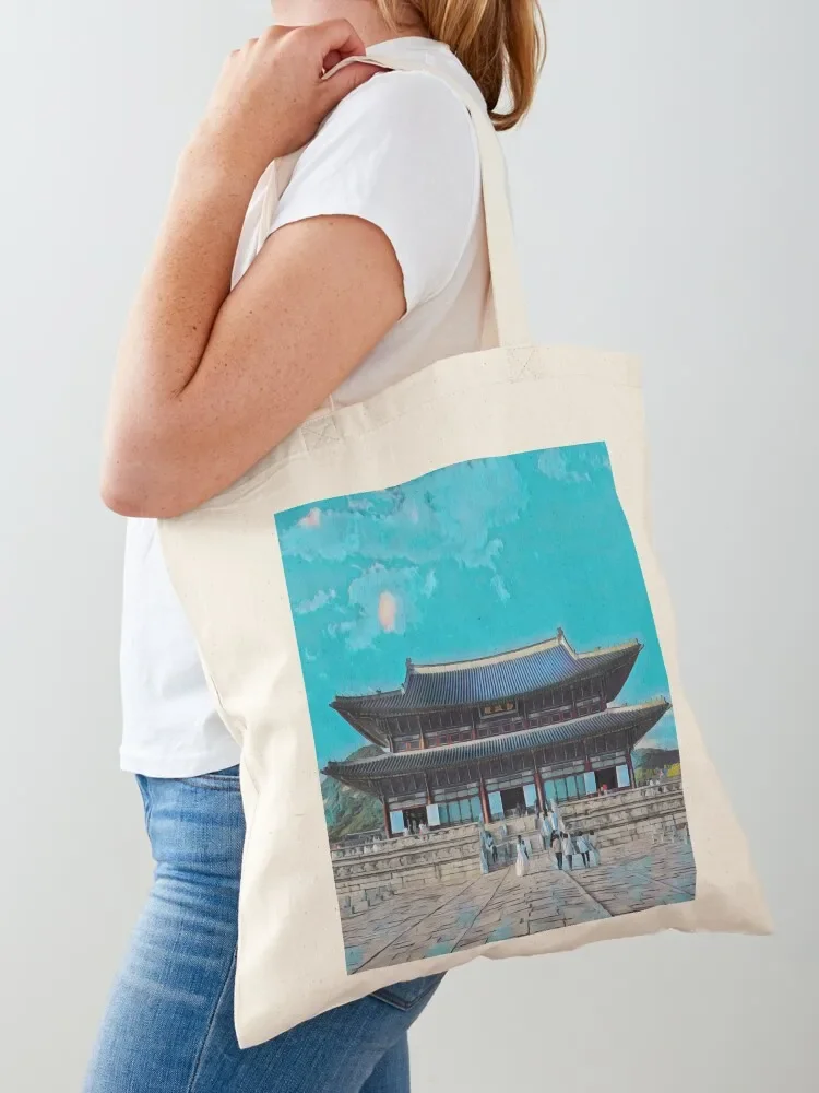 Gyeongbokgung Palace Tote Bag Women's shopper tote bag men