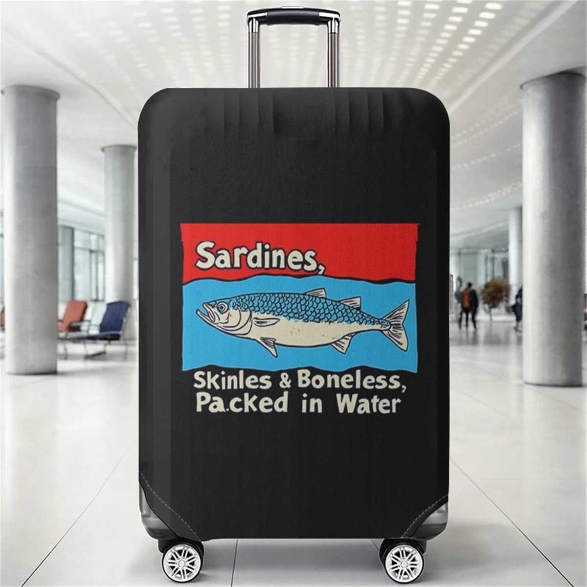 

Sardine pattern luggage protective case, suitable for 18-32 inch luggage case, luggage handle gloves, travel accessories