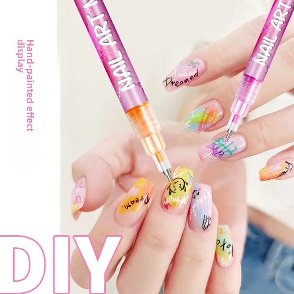 

0.5 Mm Tip Nails Art Marker Pens Waterproof Quick Dry Acrylic Paint Pen Fine Tip Art Nail Decoration Nail Art Marker