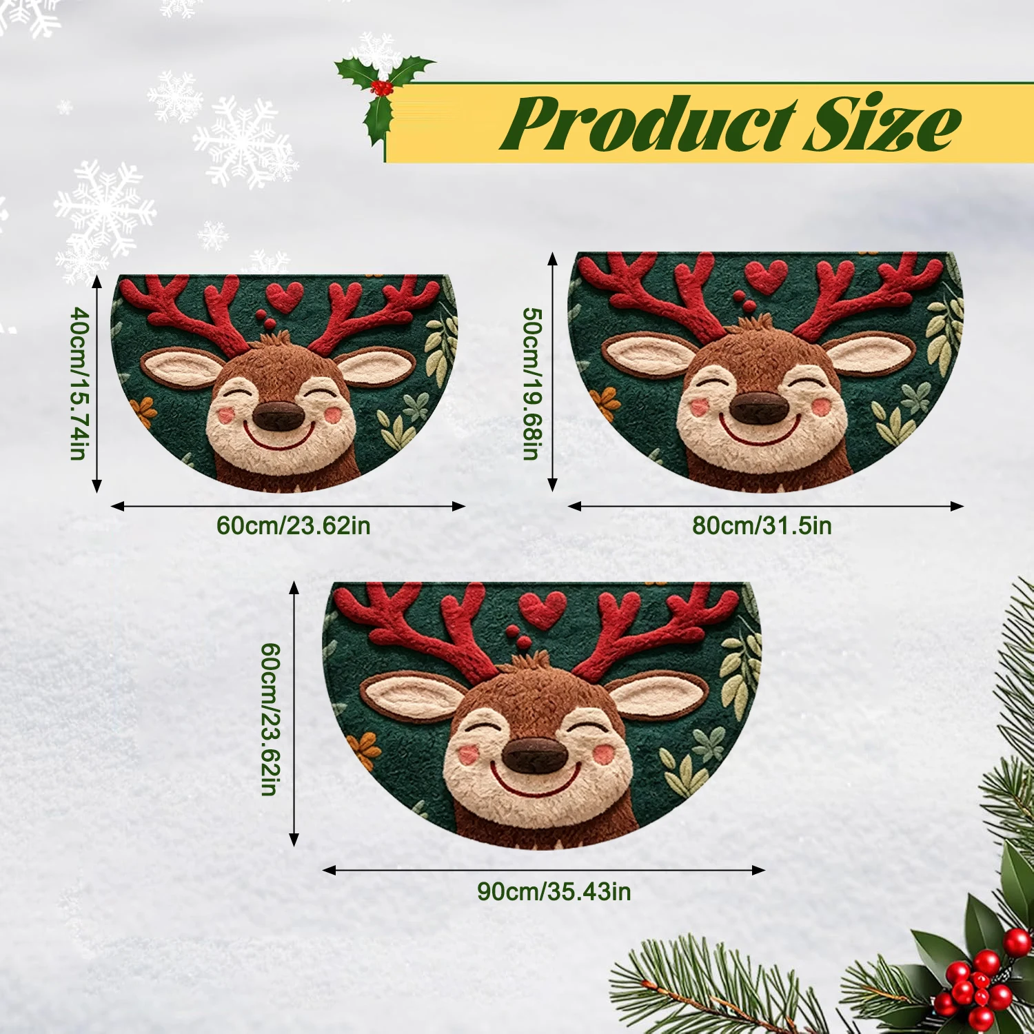 Christmas Door Mat Reindeer Santa Claus Outdoor Indoor Gingerbread Man Carpet New Year 2026 Merry Christmas Home Decor Foot Mat