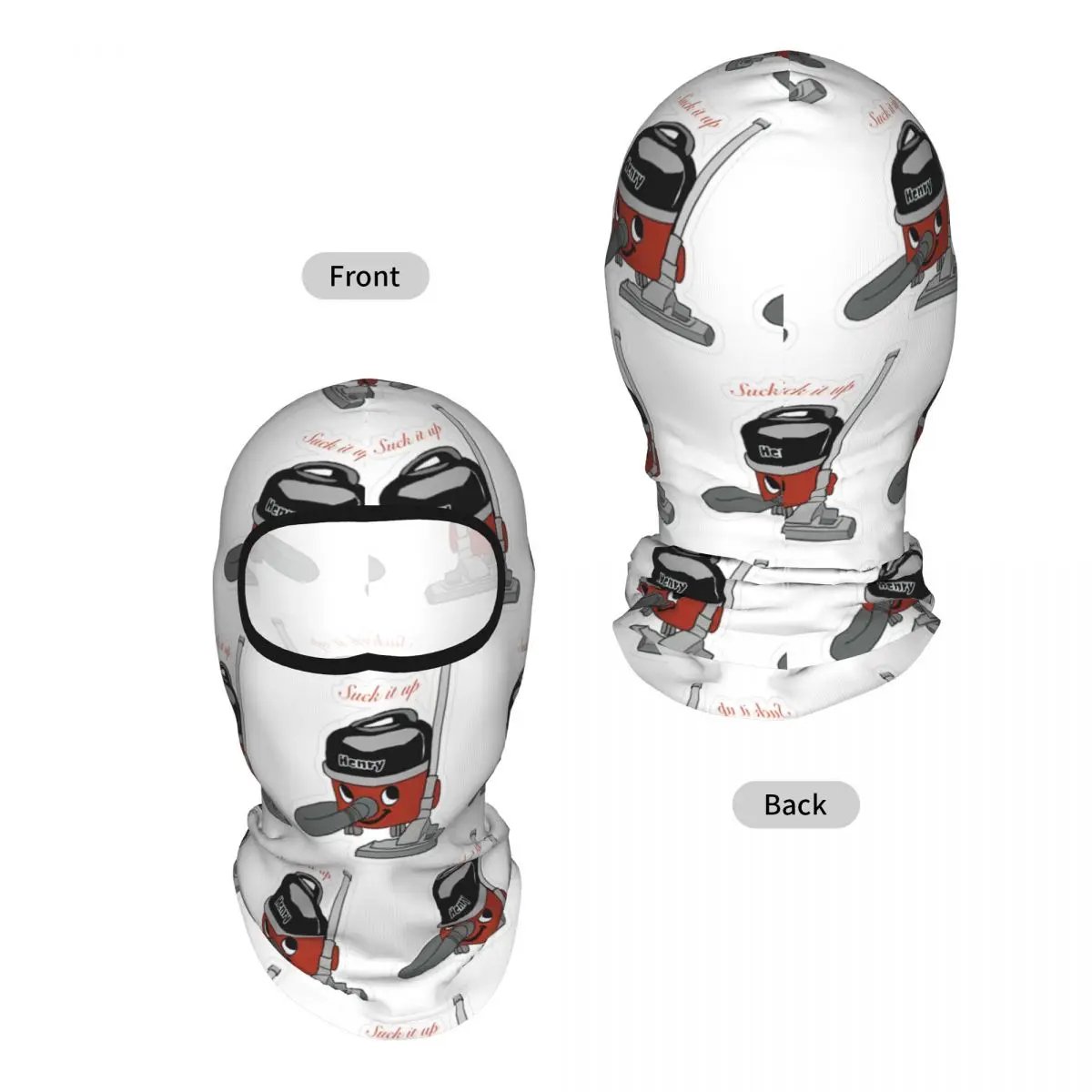 Henry Hoover Suck It Up Sticker Breathable Thin Balaclava Full Face Mask Sun Protection Neck Gaiter For Motorcycle Fishing