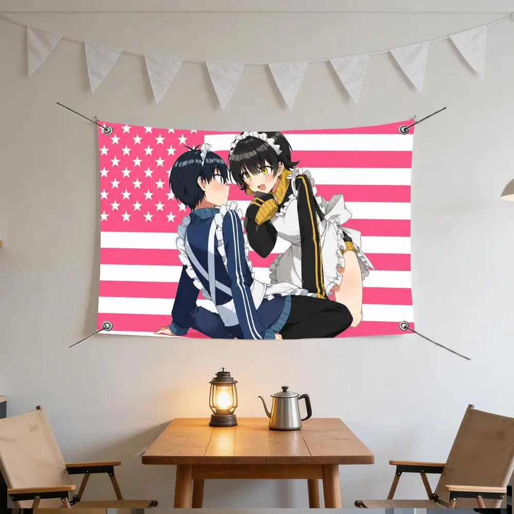 Anime Japanese Dark Drama BLUE LOCK Flags Specialized for indoor and outdoor home decorations, outdoor camping, and bar parties