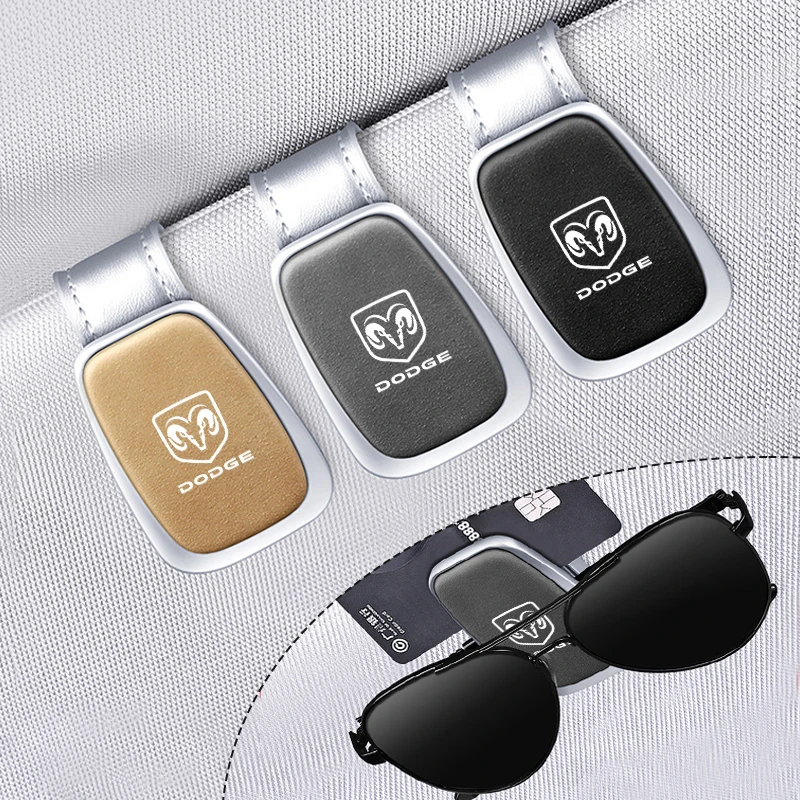 Car Sunshade Eyeglass Box Auto Styling Sunglasses Glasses Clip For Dodge Ram 1500 Journey Charger Dart Challenger Durango