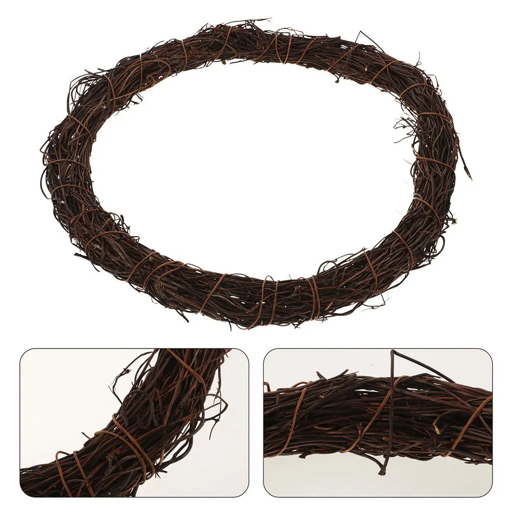 

Natural Rattan Wreath Frame 10 Inch Round DIY Wreath Form for Christmas Easter Decor Crafts Floral Garland Making Projects