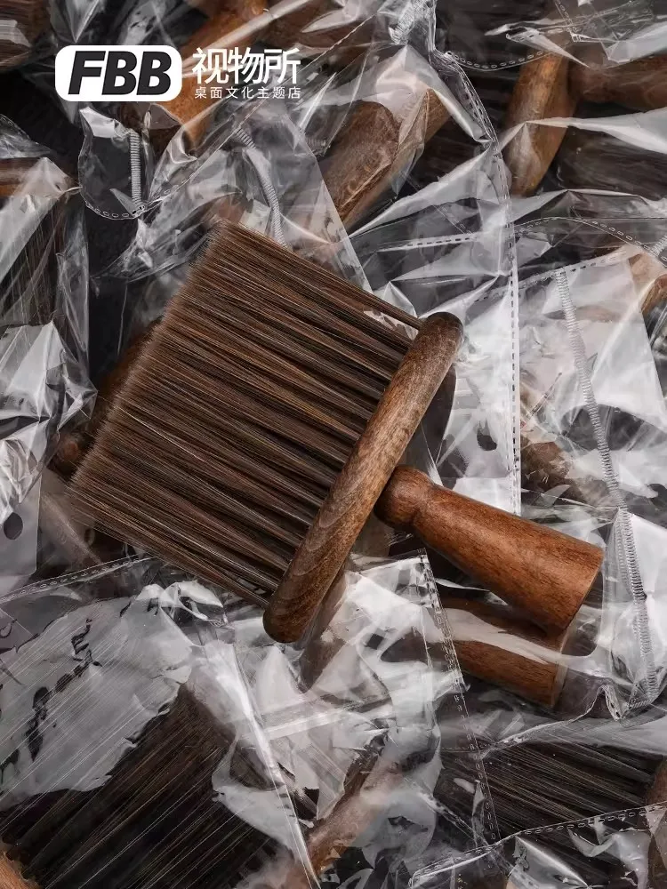 FBB Wooden Brush Keyboard Cleaning Multifunctional Cleaning Brushes Crevice Dust Removal Brush Car Interior Cleaning Tools Soft